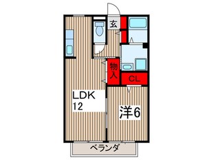 フュ－チャ－Ⅱの物件間取画像